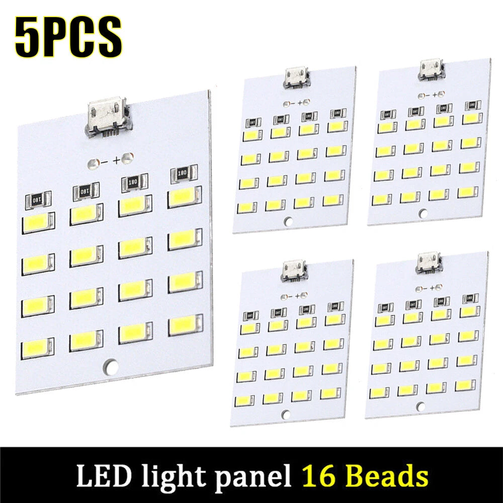 5Pcs White LED Lighting Panel for Emergency Use (2016–2023)