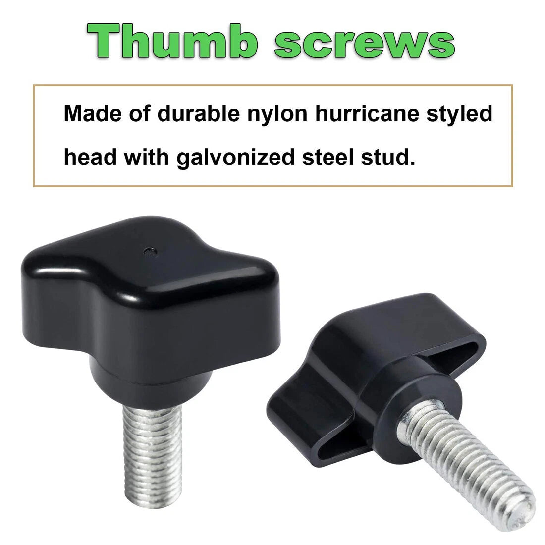Quick-Release Thumb Screw Set for Jeep Wrangler YJ TJ JK (1997–2018)