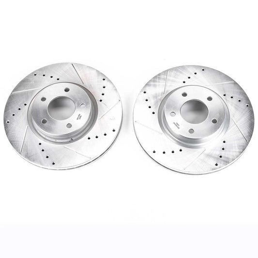 2X Powerstop Brake Discs JBR1315XPR for Mazda 3 (2007–2013)