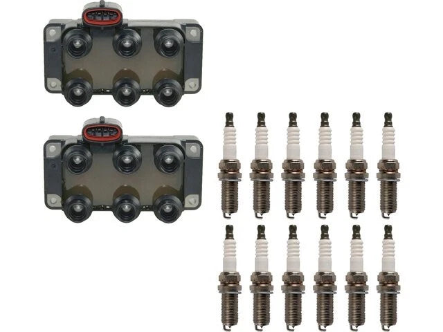 Ignition Coil and Spark Plug Kit for Jaguar XJ12 (1995–1996) 15789DCDM