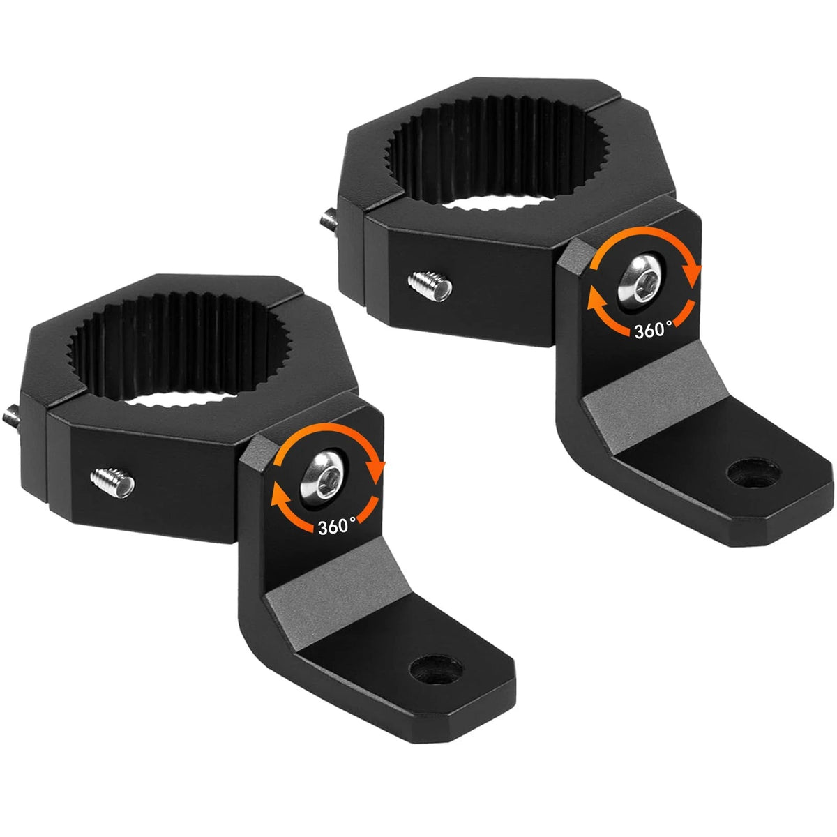 Light Bar Mounts for Roll Cage (360° Rotating Aluminium LED)
