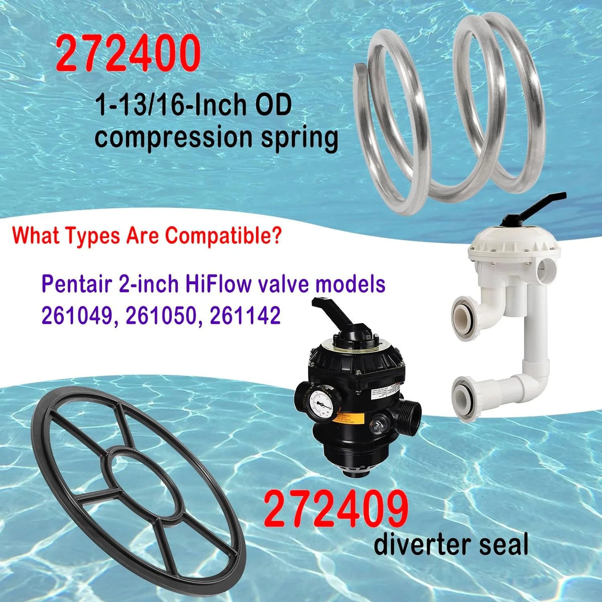 2" Valve Diverter Spider Gasket for Pentair Hi-Flow