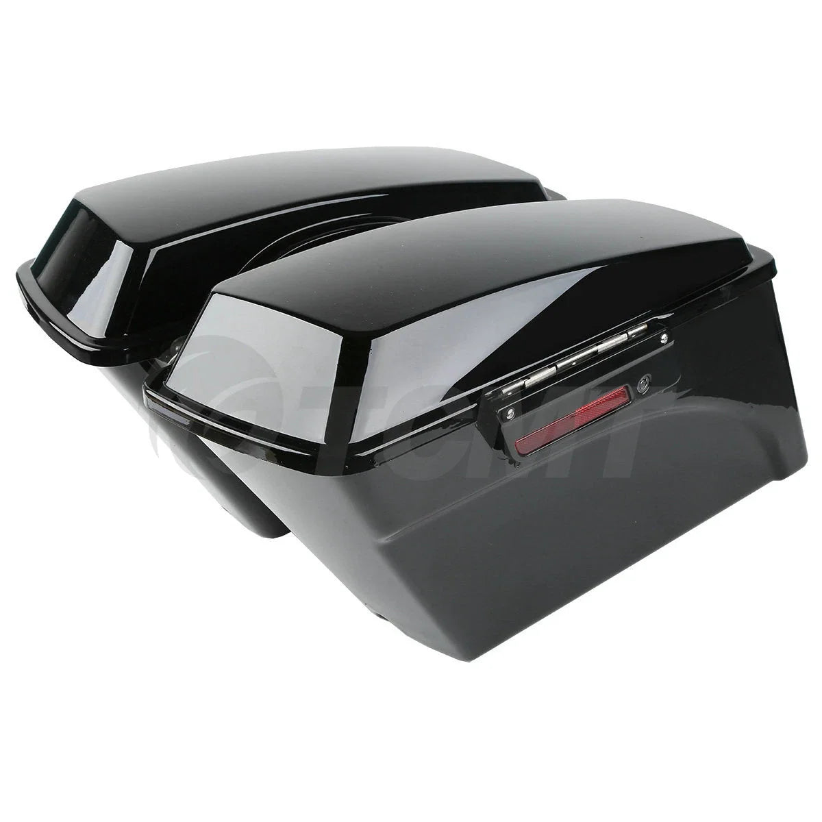 Vivid Black Hard Saddlebag Brackets for Softail 1986–2017 Harley
