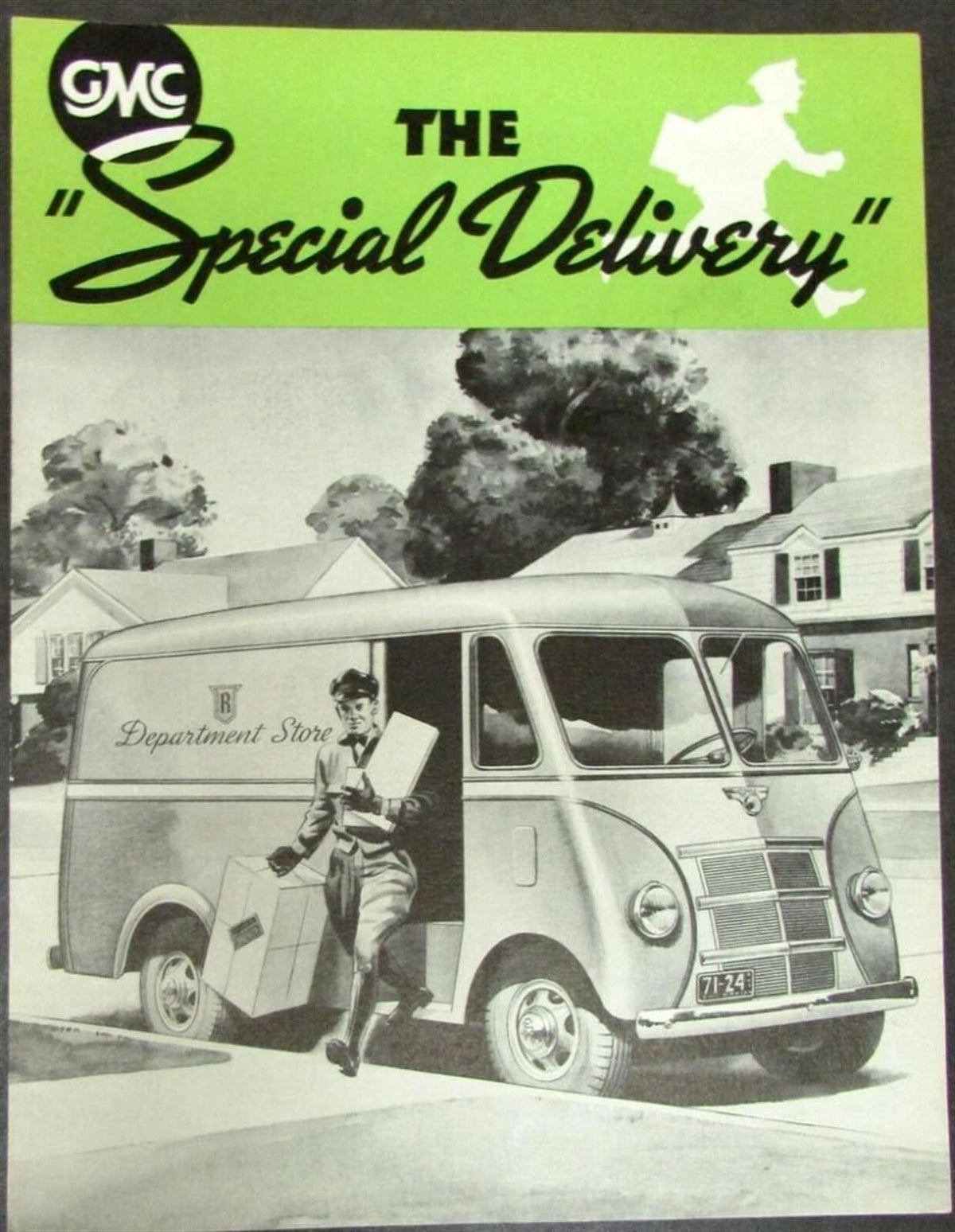 Sales Brochure Folder for 1938 GMC Special Delivery Route Truck