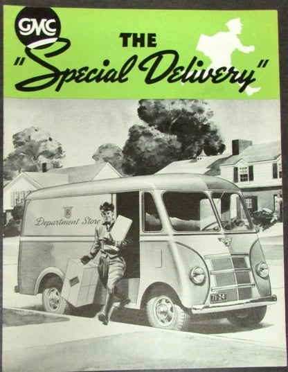 Sales Brochure Folder for 1938 GMC Special Delivery Route Truck
