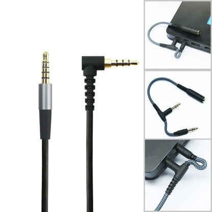 3.5mm 5 Pole Male Audio Cable for Black (Compatible)