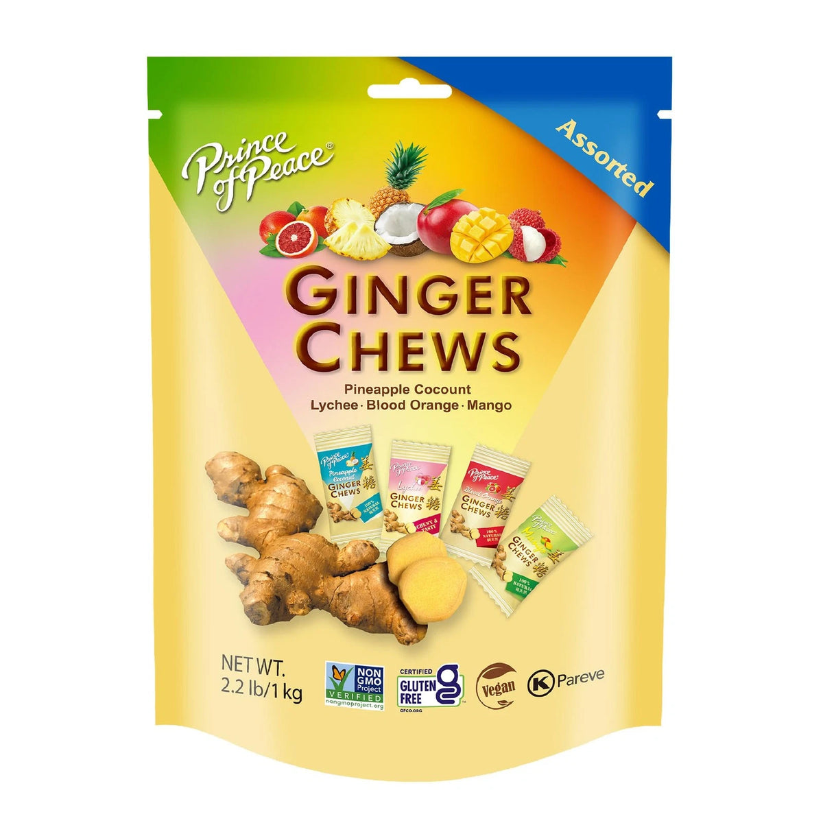 Ginger Chews Assorted Flavors for Prince of Peace (2.2 lb)