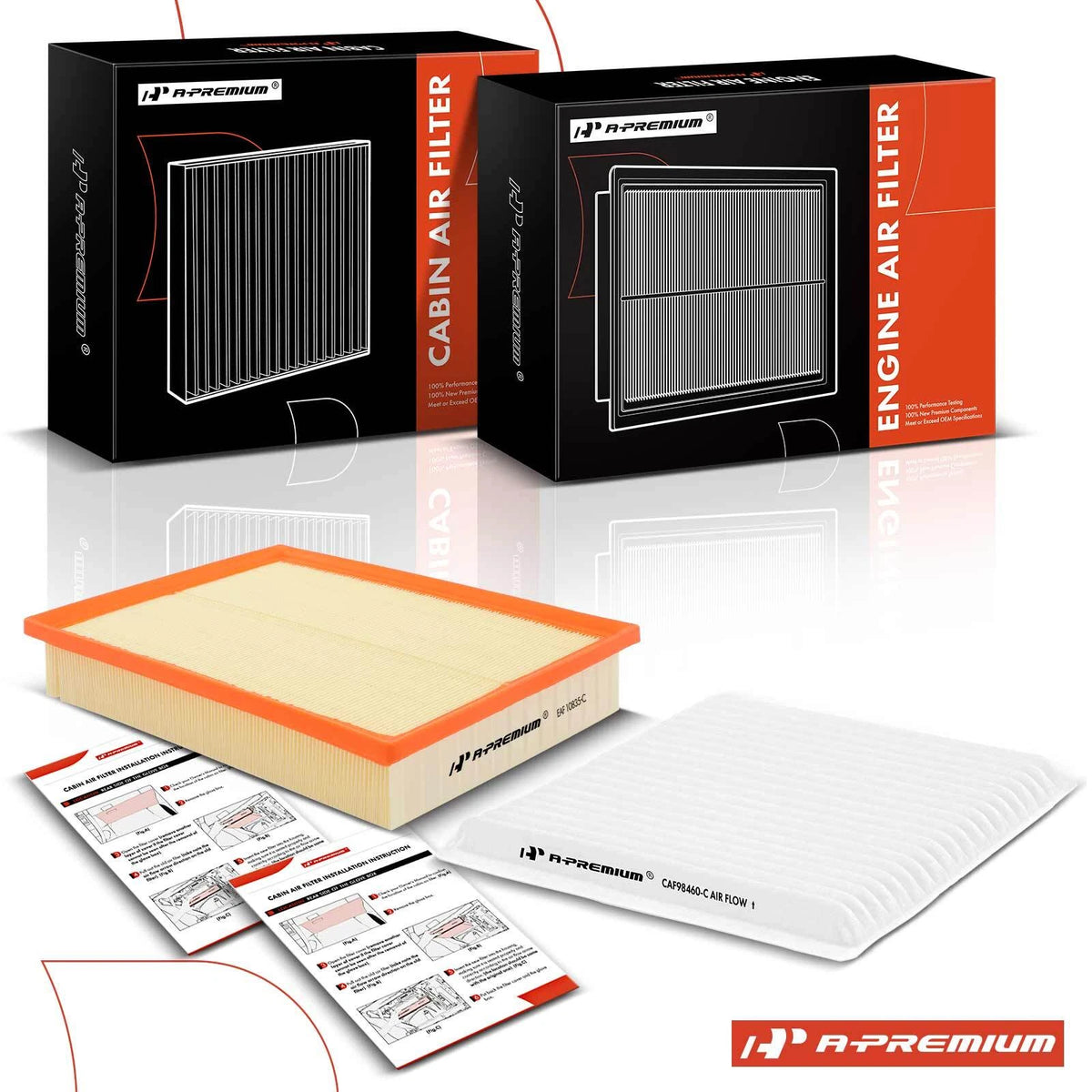 Activated Carbon Cabin Air Filter for Dodge Caliber Jeep (2007–2012) - CA11048, CAF1845P, CAF2055
