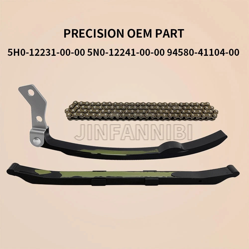 Cam Guide Timing Chain Kit for Yamaha Bear Tracker 250 (1999–2004) 5H0-12231-00-00 5N0-12241-00-00 94580-41104-00