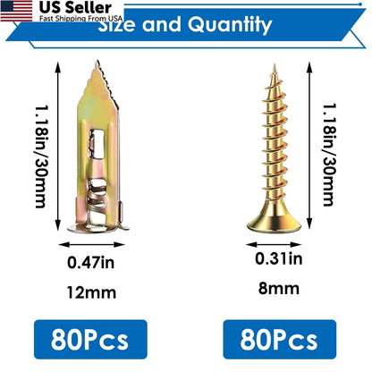 160Pcs Self Drilling Drywall Screws for Various Applications