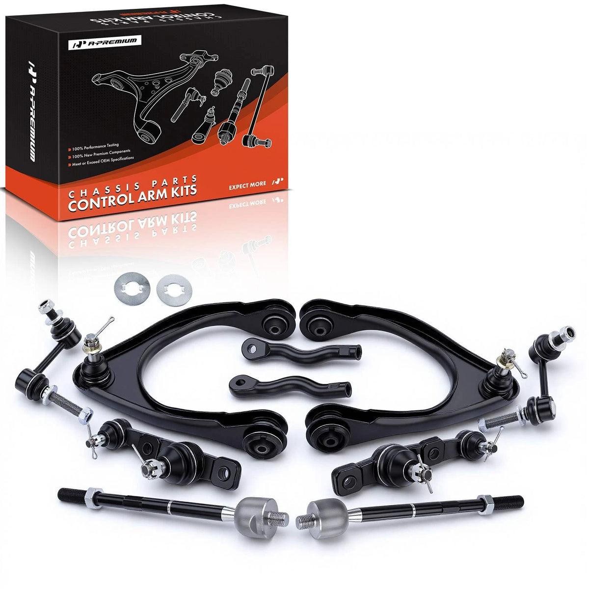 10x Front Control Arm & Ball Joint Sway Bar Tie Rod End for Lexus GS300 (1998–2005)