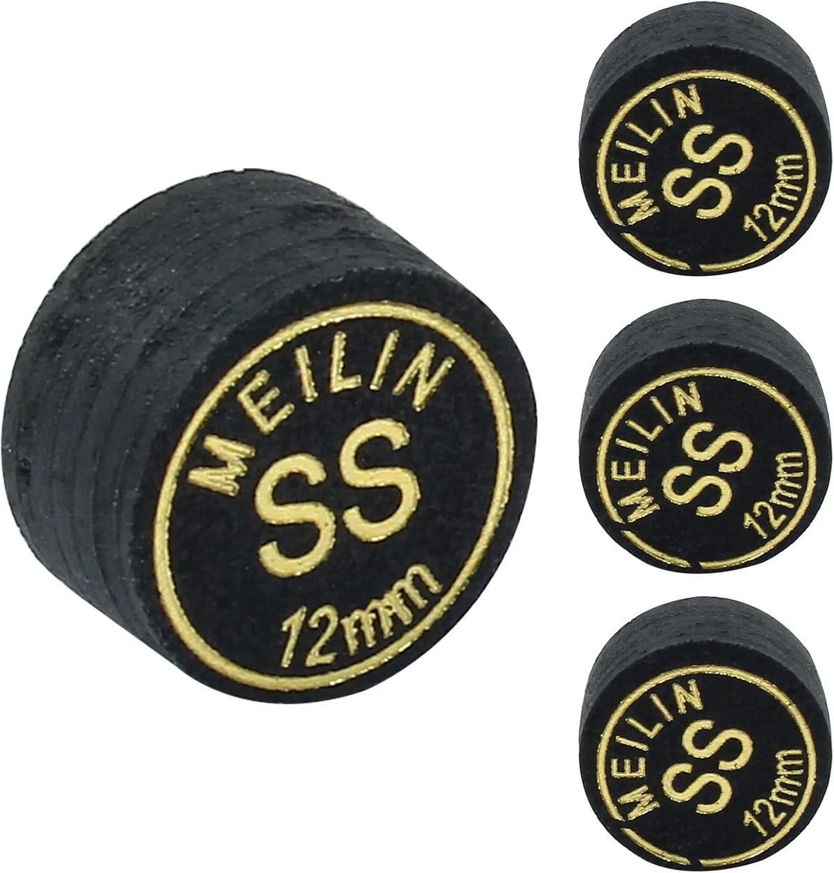 4PCS 12mm Super Soft Pool Cue Tips for Precision Billiards