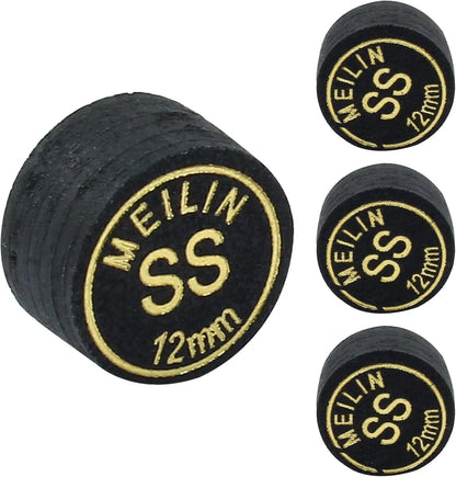 4PCS 12mm Super Soft Pool Cue Tips for Precision Billiards