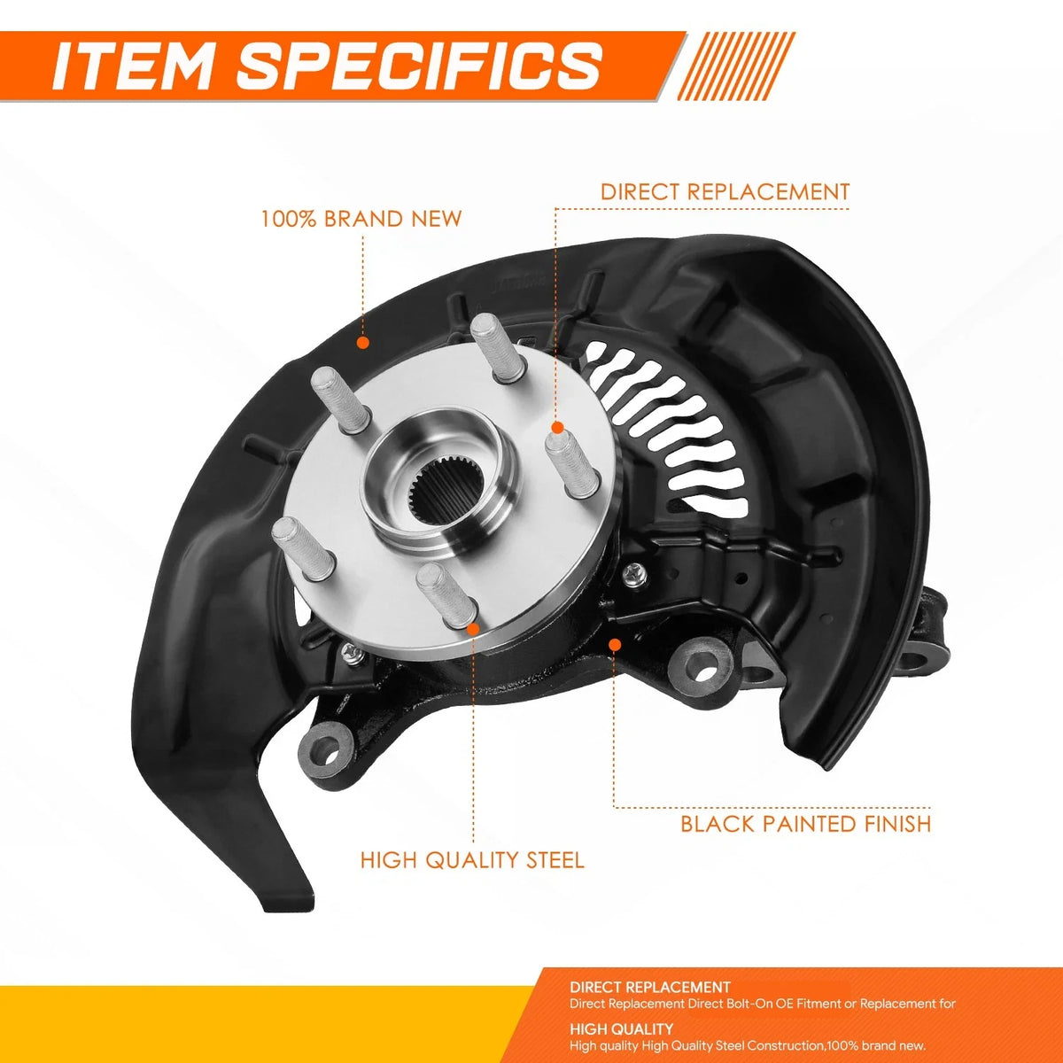 Front Right Loaded Knuckle Assembly for RX350 RX450H Highlander (2008–2017)