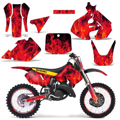 Graphic Stickers for Suzuki RM125 (1999–2000) ICEFLAMES R