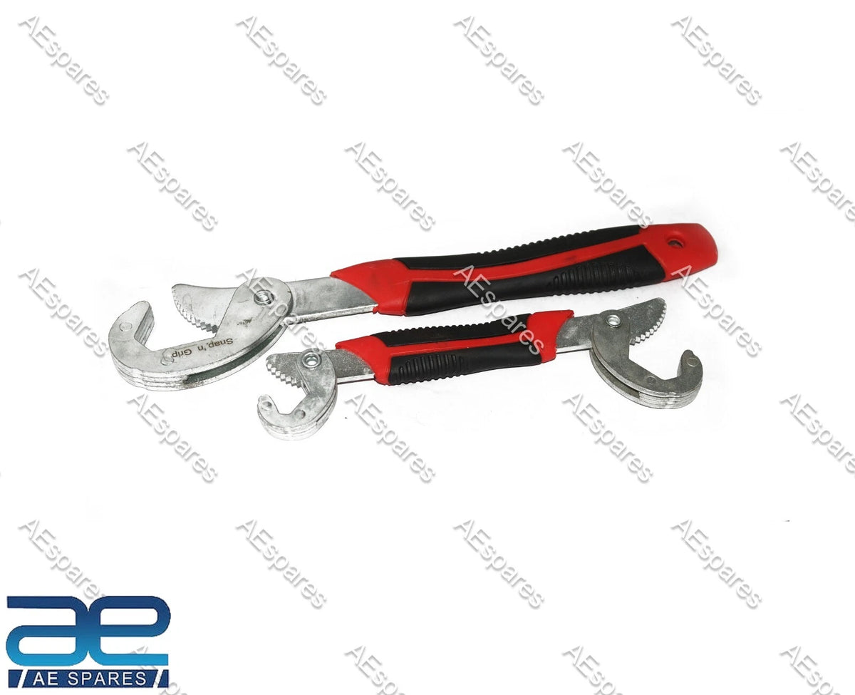 Adjustable Multi Purpose Wrench Spanner Tool Set of 2 for Universal Use