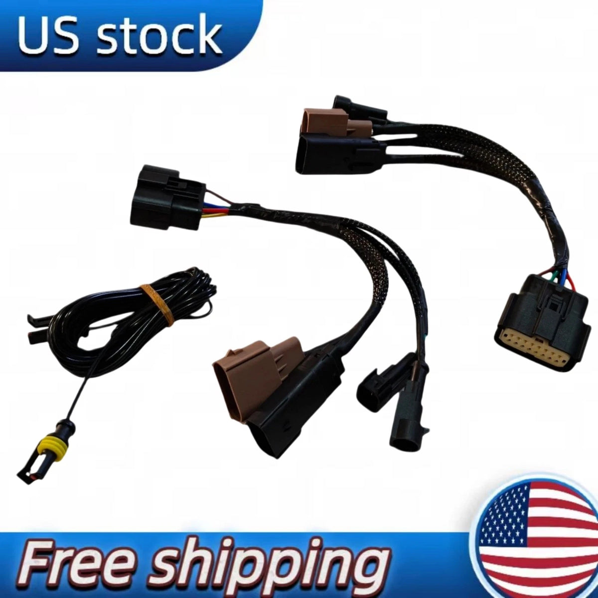 Halogen to LED Headlight Conversion Adapter Harness for Ford F-250 F-350 (2023–2024)
