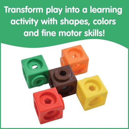 Set of 100 Math Cubes for Education