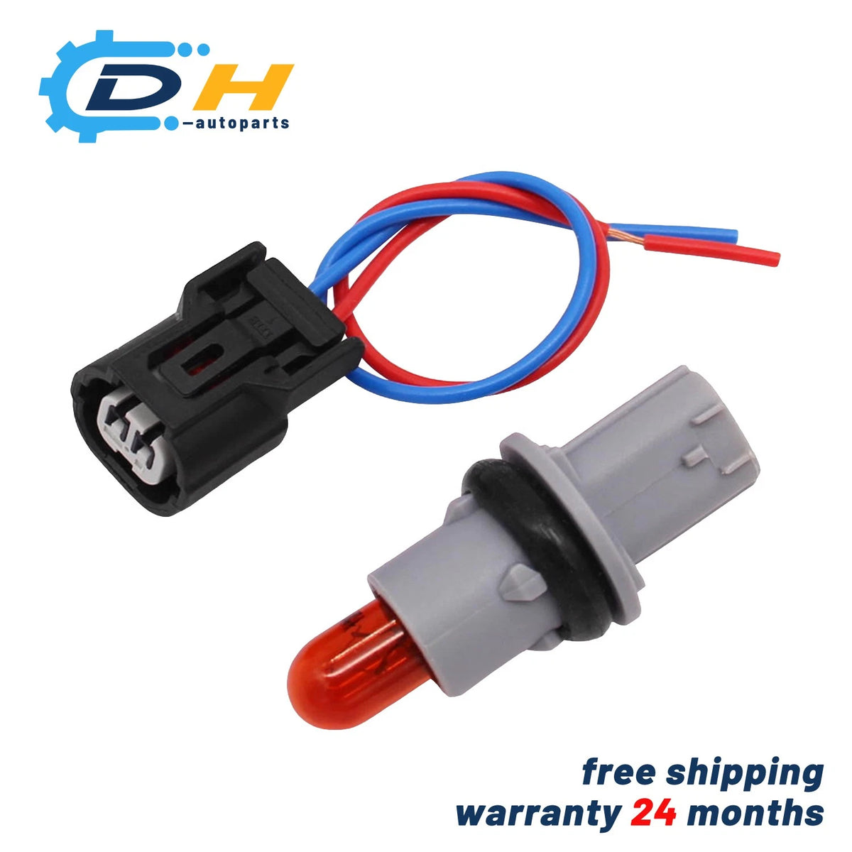 Fender Turn Signal Socket & Bulb Connector for Honda Civic Accord CR-V Pilot (33304-S5A-003, 33304S5A003)