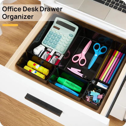 25 PCS Drawer Organizer Set for Office Desks (Versatile Plastic)
