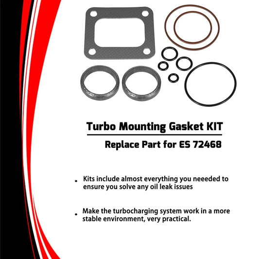 Turbo Pedestal O-rings Seal Kit + Base Gasket Set for Ford 7.3L Powerstroke (1994–2003)