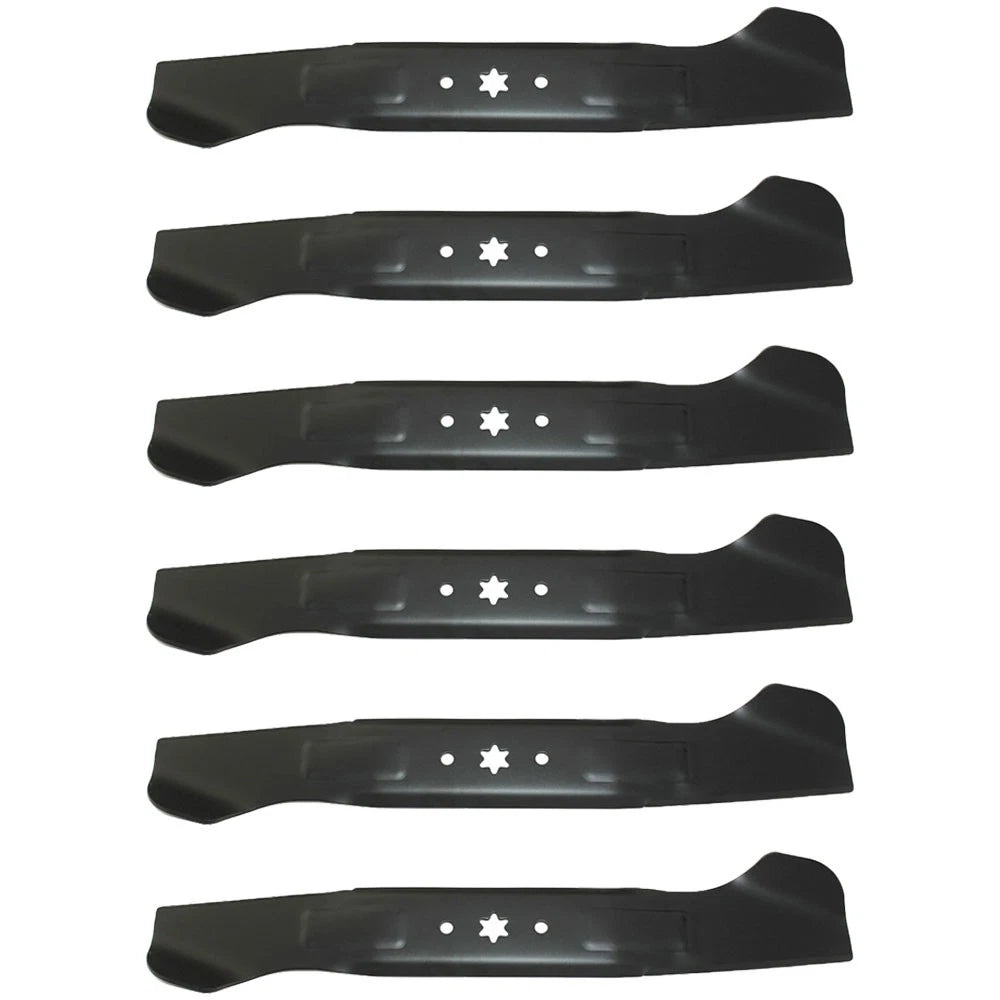 Set of 6 Interchangeable High Lift Mower Blades for Cub Cadet, Yardman