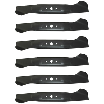 Set of 6 Interchangeable High Lift Mower Blades for Cub Cadet, Yardman