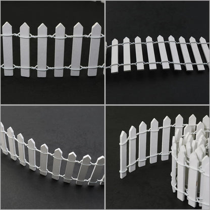 35 Inch Mini Fairy Garden Fence for DIY Decorative Picket Fence