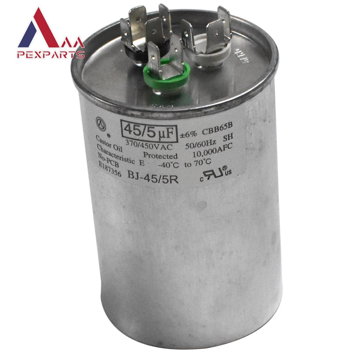 Dual Run/Start Capacitor 45+5 uF for A/C Fan Motor and Compressor