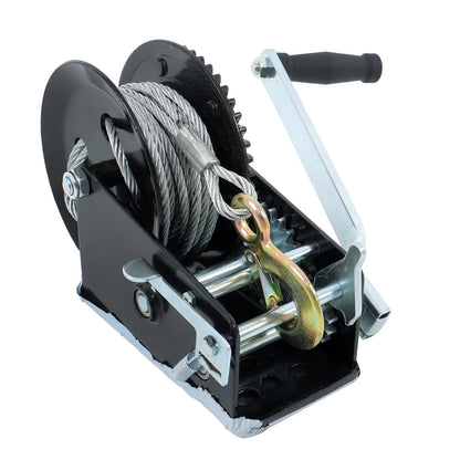 3500lbs Winch Steel Polyester 33ft Bidirectional Ratchet Hook
