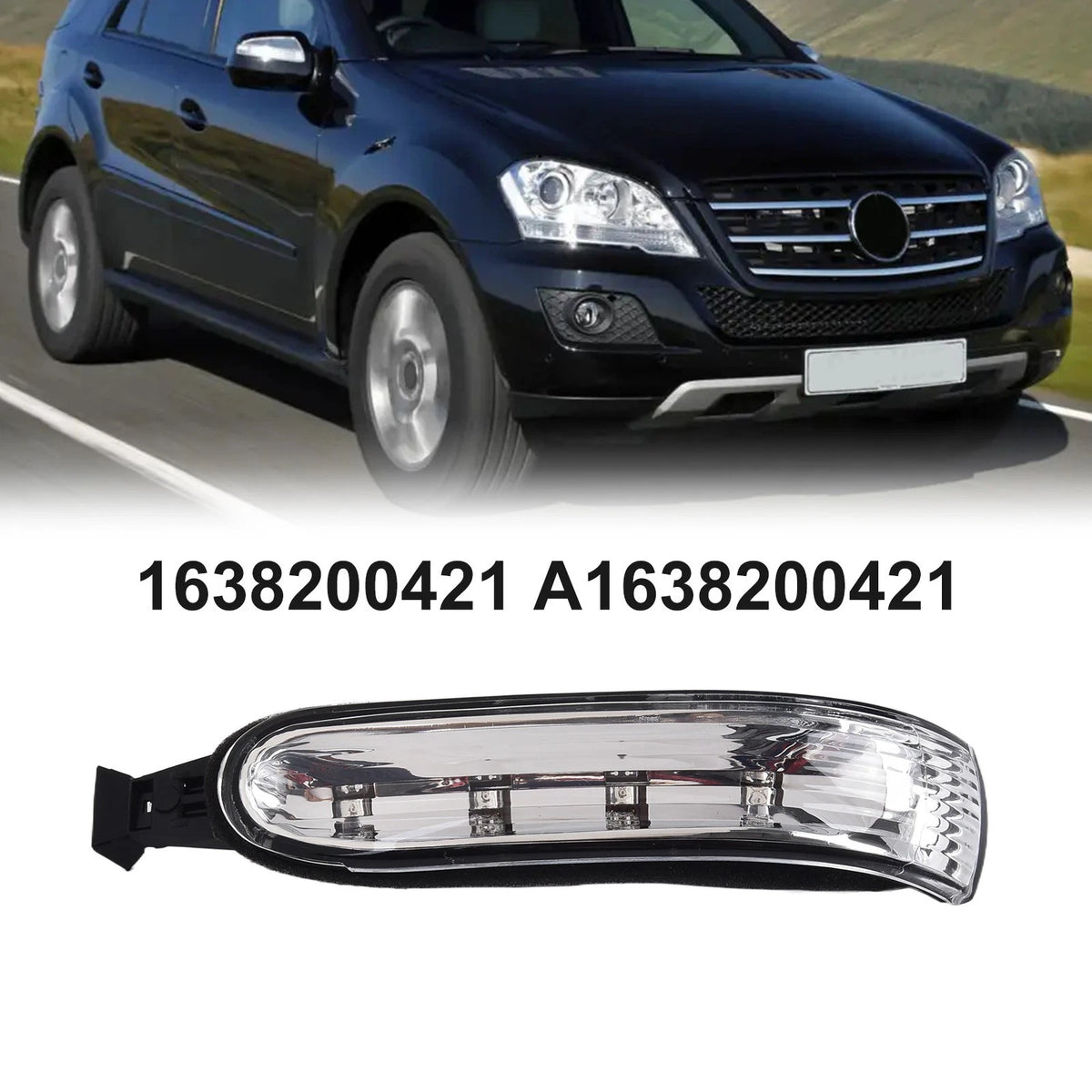 Right Side Rearview Mirror Blinking Light for Mercedes ML (2002–2005)