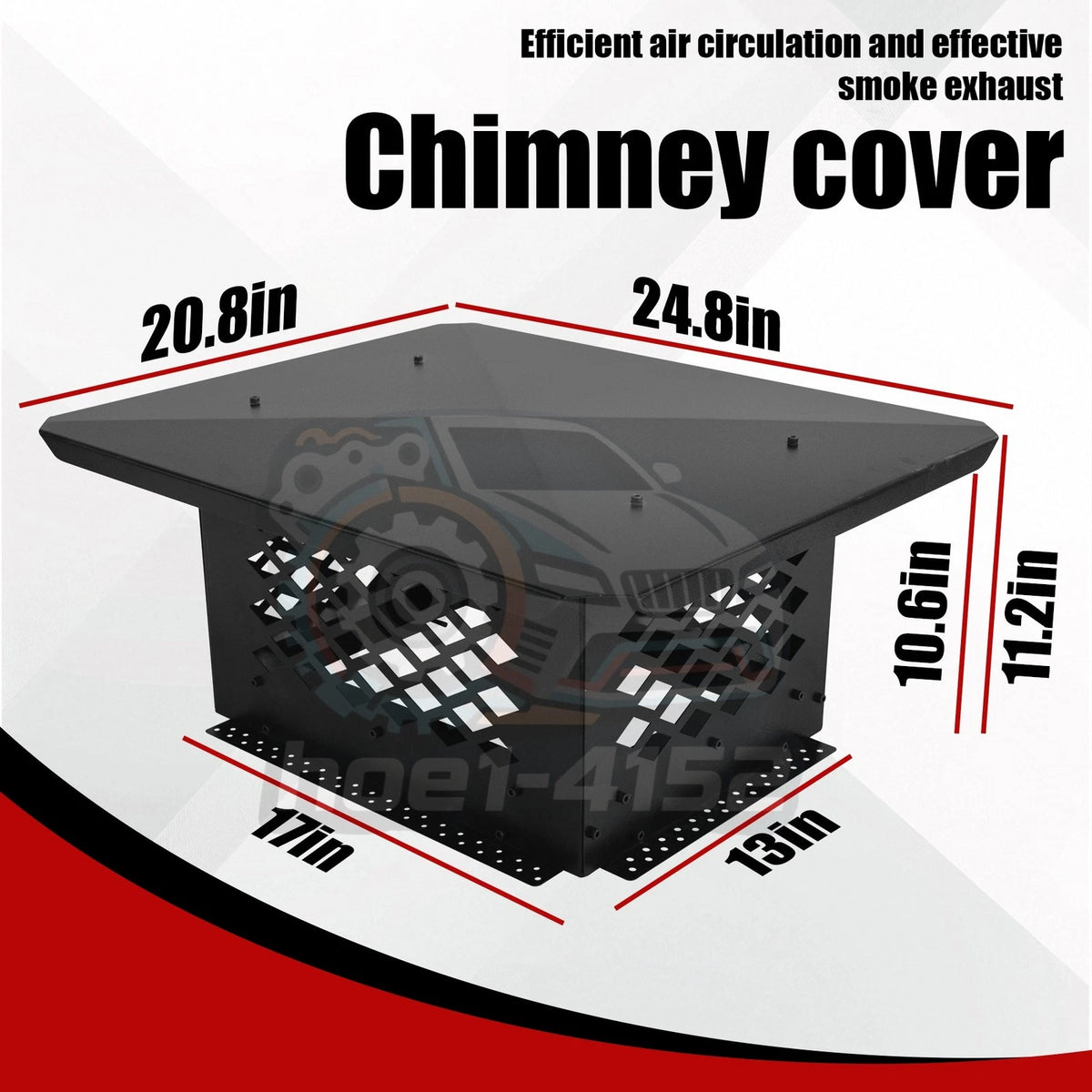 13" x 17" Outside Chimney Cap for Fireplace Flue Cover