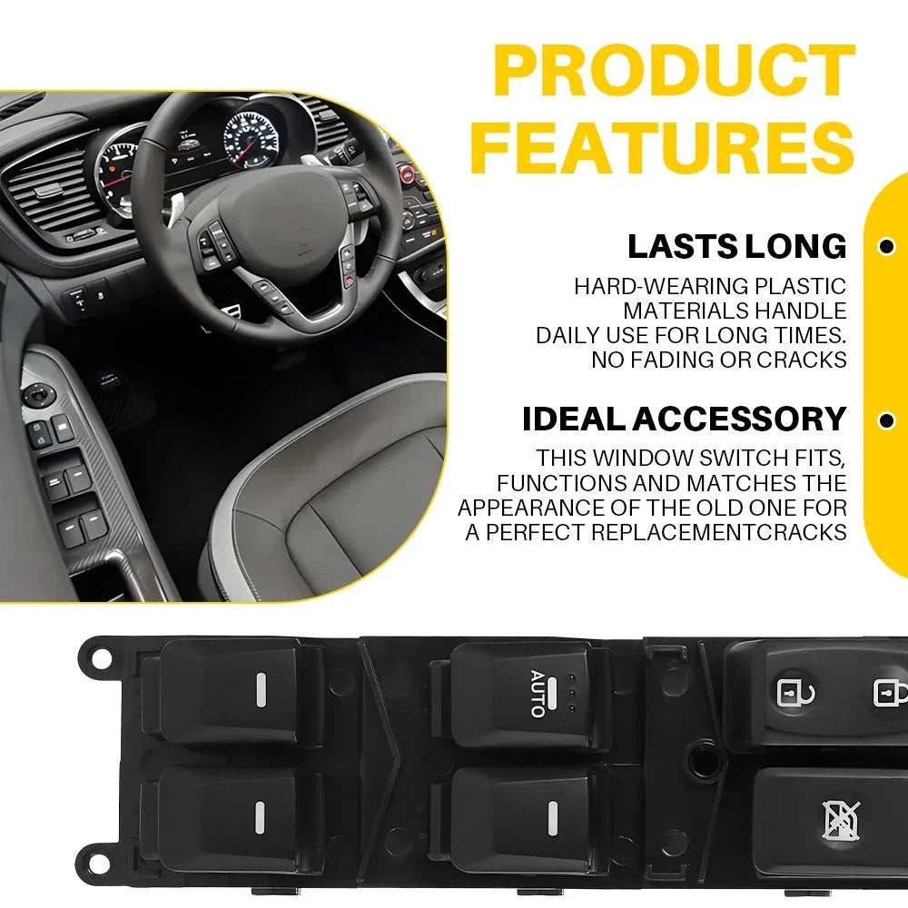 Left Master Power Window Switch 93570-1W155 for Kia Rio 2012-2015