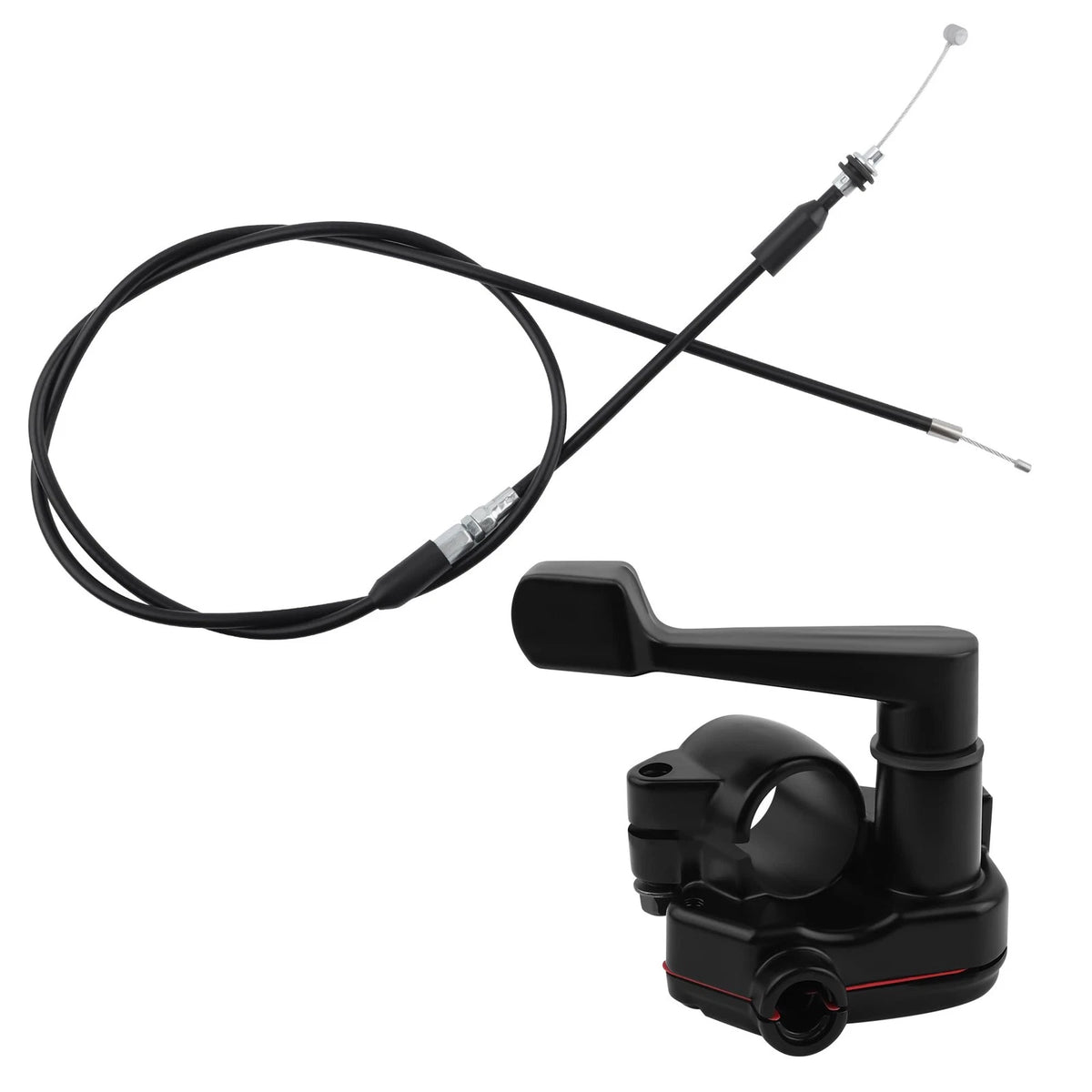 Thumb Throttle Kit 7/8'' 22mm for Motorcycles (Black)