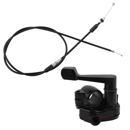 Thumb Throttle Kit 7/8'' 22mm for Motorcycles (Black)
