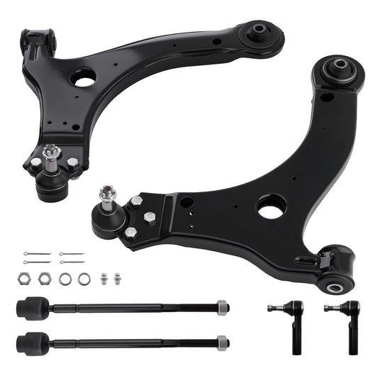 6X Front Lower Control Arms Tie Rods for Chevy Impala (2000–2013) CWKVH0