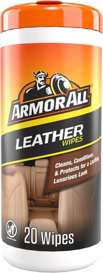 20 Count Armor All Interior Cleaner Leather Wipes for Car