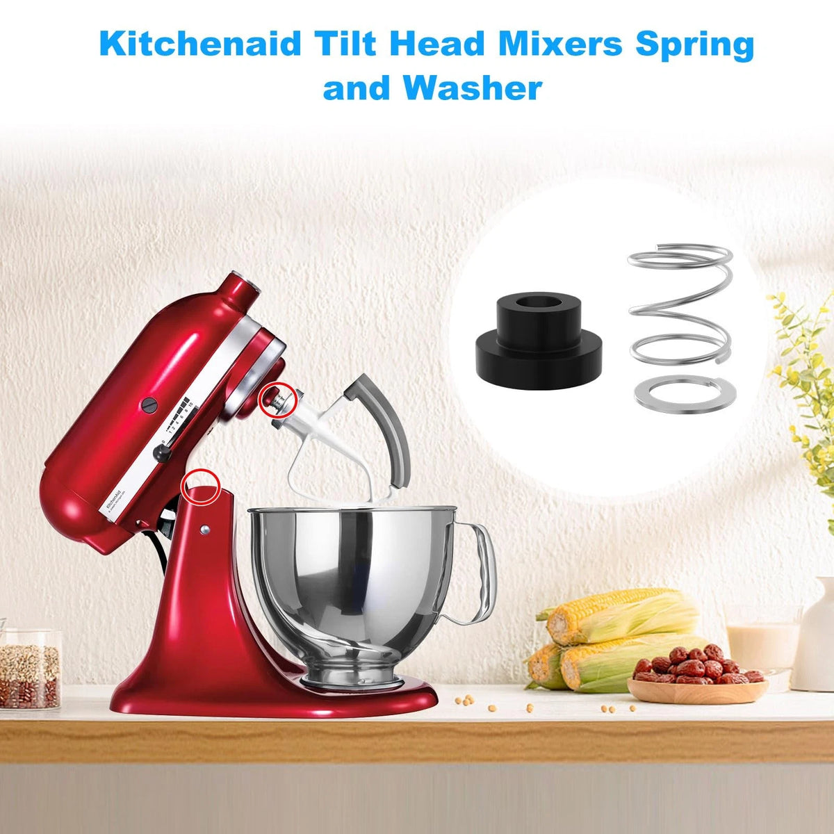 Mixer Spring and Washer for KitchenAid IN