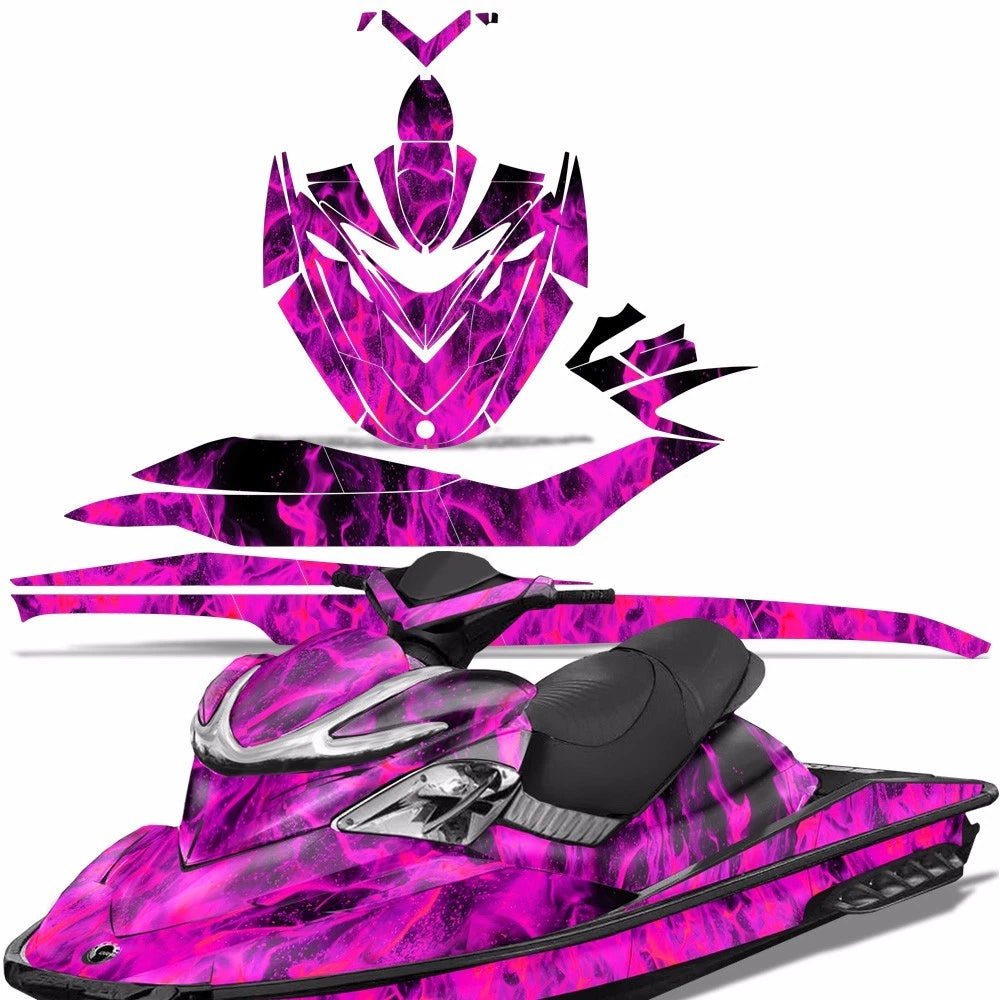 Jet Ski Graphic Decals Stickers for Sea-Doo RXP (2004–2011) ICE FLAMES