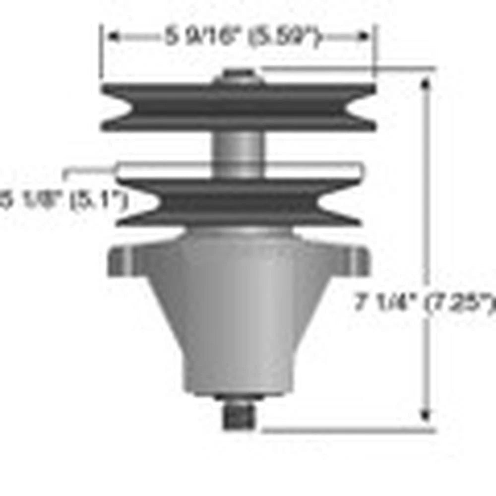 2 Spindle Assembly for MTD LT5 RT99 (46" Deck) 618-04134 918-04134