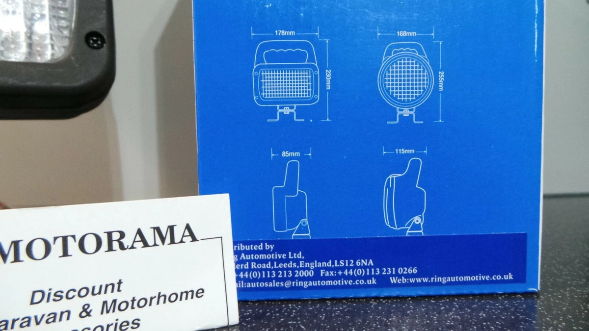 Dual Voltage Worklamp RCV9550 for Automotive Applications (Rectangular Halogen)