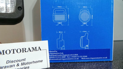 Dual Voltage Worklamp RCV9550 for Automotive Applications (Rectangular Halogen)