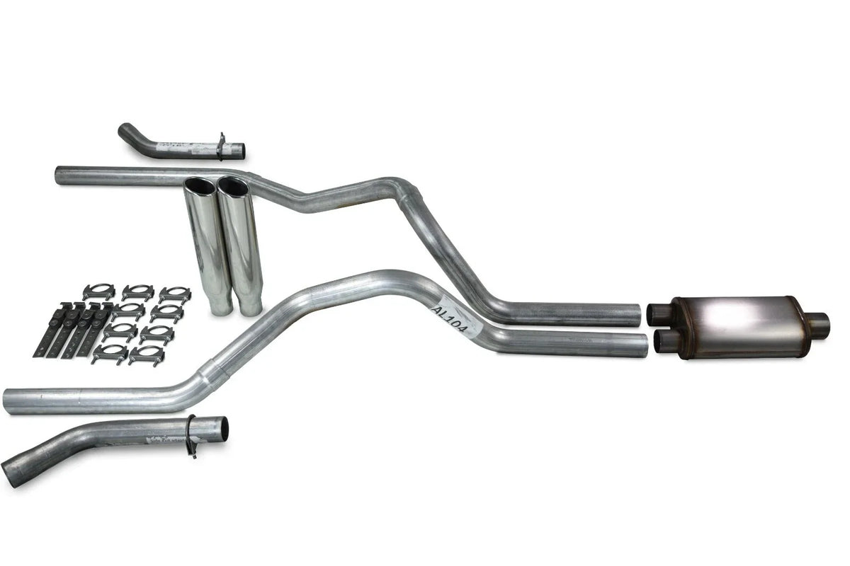 Stainless Dual Exhaust Kit 2.5" for GMC Chevy 1500 (1996-1999)