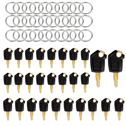 30-Pack Heavy Equipment Ignition Keys for CAT