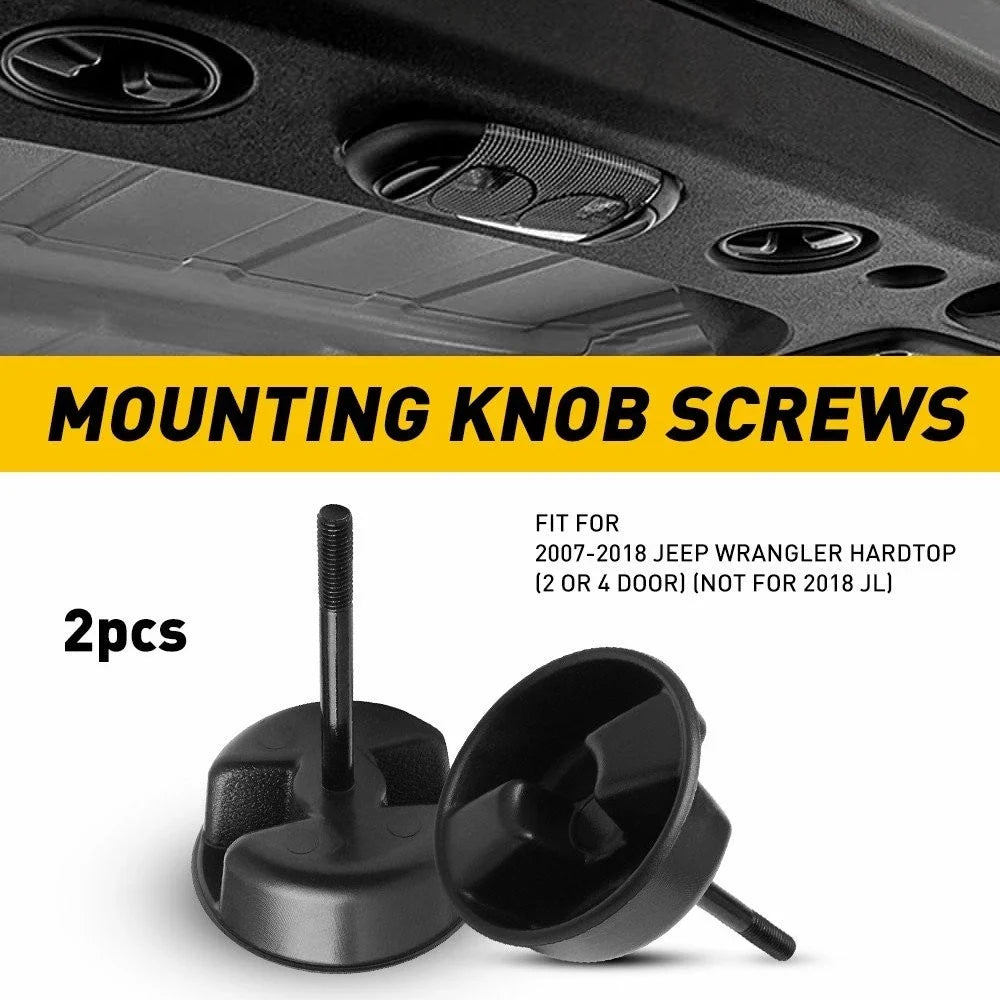 Set of 2 Mounting Knob Screws for 2007-2018 Jeep Wrangler
