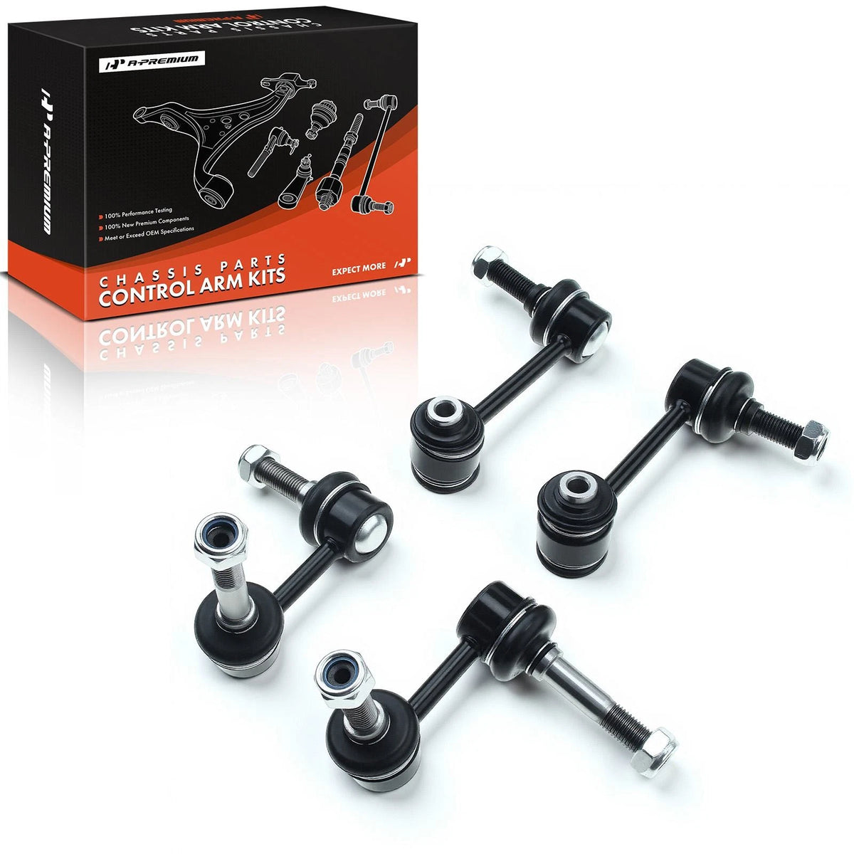 Set of 4 Sway Bar End Links for Lexus IS F IS250 IS350 (2008–2014) 4883030090, 4882053010, 4881053010, K750288, K750207, K750206