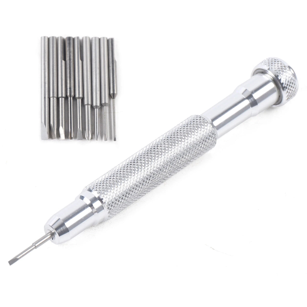 Micro Precision Watch Jewelry Screwdriver Repair Tool with 10 Blades