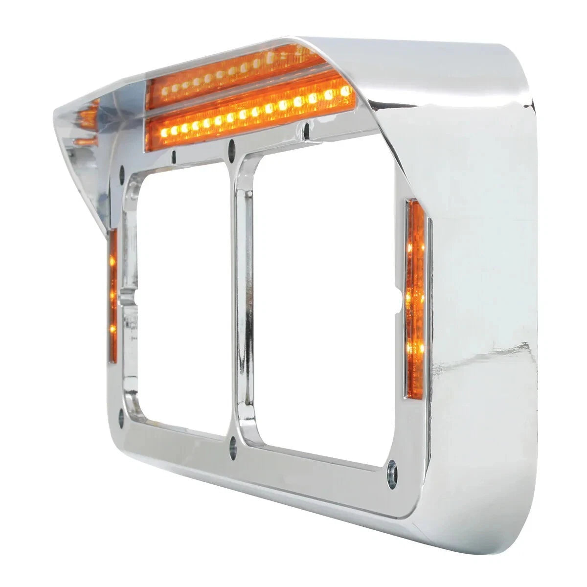 Dual Rectangular Headlight Bezel for - 21 LEDs, GG#87596