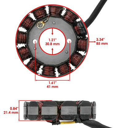 Stator for Yamaha WR450F (2007–2011) ST403, 5TJ-81410-51-00, 5TJ-81410-40-00