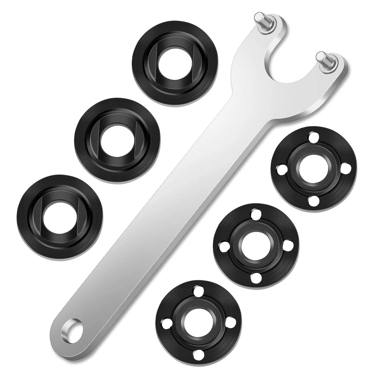 7PCS Angle Grinder Nut Flange Wrench for (Onesize)